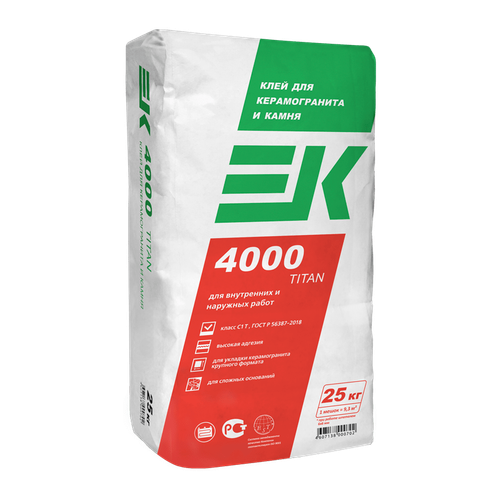 Клей для плитки EK 4000 TITAN/25кг