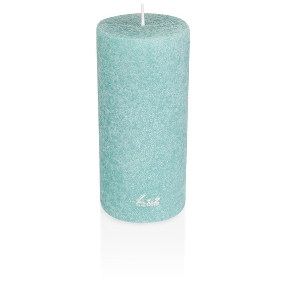 Свеча цилиндрическая Luz your senses 15см Вельвет лазурный