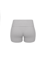 grey fold over shorts