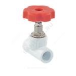 Клапан (вентиль) PP-R запорный белый Дн 32х90гр внутренняя пайка VALFEX 10146032
