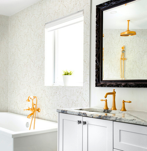 Панель ПВХ термопечать Золото инков 21T031 2700х250 мм