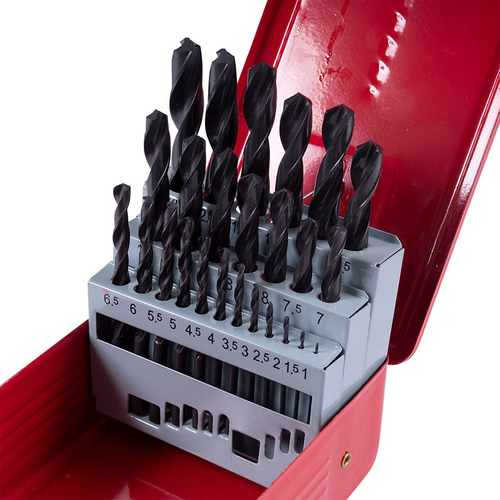 KING TONY (11325SQ) Набор сверл по металлу HSS 1.0-13.0 мм, 25 предметов