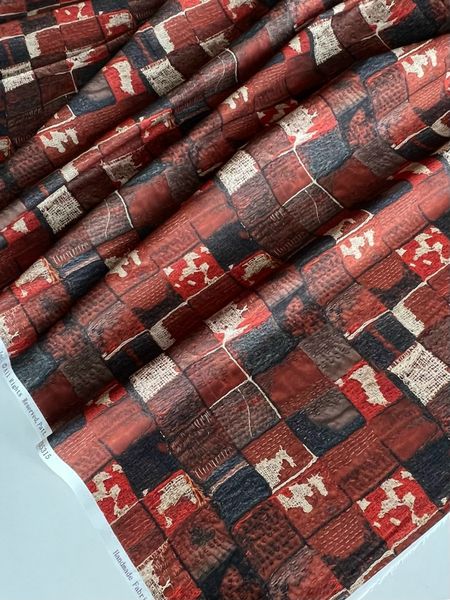 В ПУТИ, ЛОСКУТЫ, ЗЕМЕЛЬНЫЕ ЦВЕТА, ЯПОНСКИЙ СТИЛЬ - 100% хлопок 3