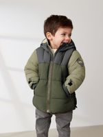 Куртка утепленная с капюшоном для мальчика Next Q53-228, Хаки
