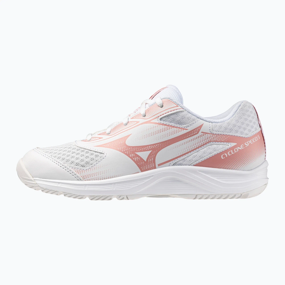 Женские Кроссовки волейбольные Mizuno Cyclone Speed 5 white/rose elegance/lava falls