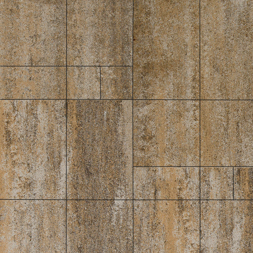 Тротуарная плитка ГРАНДО - Искусственный камень Доломит, комплект из 4 видов плит