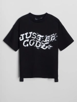 Черная футболка для мальчика в школу