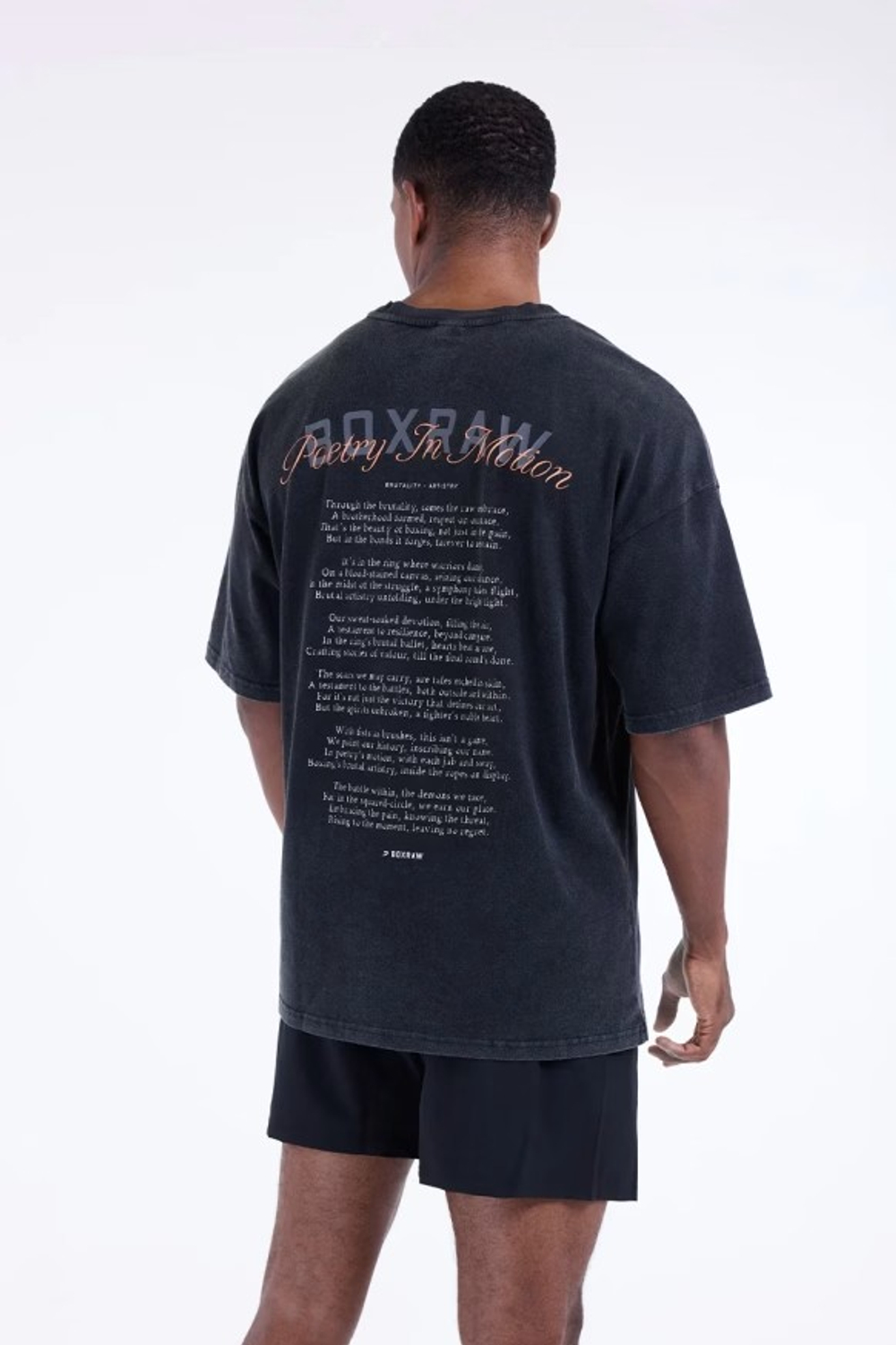 Футболка BOXRAW Poetry In Motion Oversized чёрная