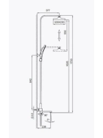 Душевая система с тропическим душем Frap F2491-3