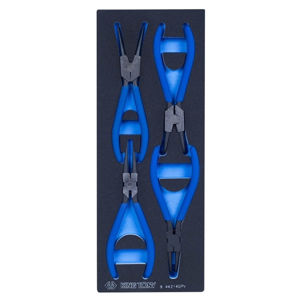 Набор съемников стопорных колец, ложемент, 4 предмета KING TONY 9-44214GPV