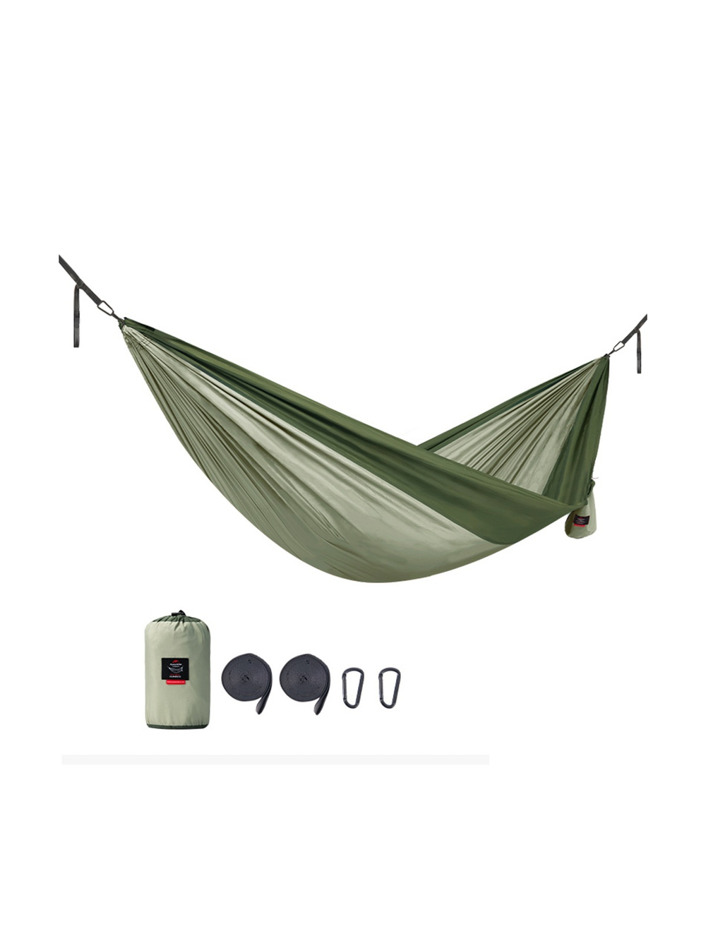 Гамак Naturehike NH21DC011 340T двухместный ультралегкий зеленый, 6927595713570