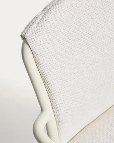 Уличный стул Linosa из алюминия с бежевой подушкой