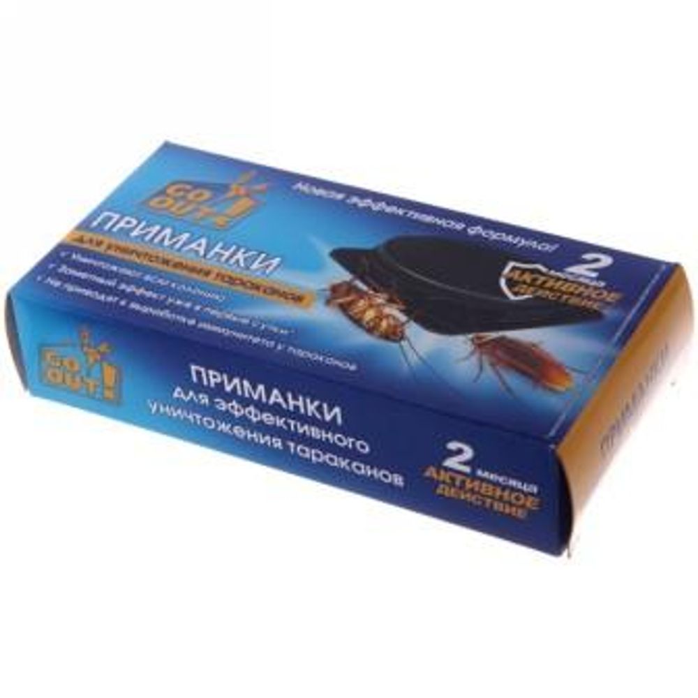 Приманки GoOut от тараканов и мур 4шт