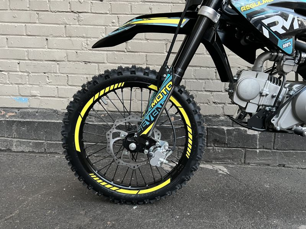 Питбайк Regulmoto SEVEN электростартер, Синий/Желтый