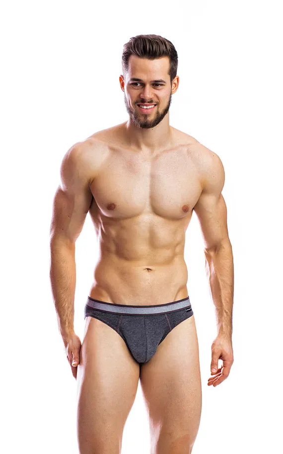 Мужские трусы PB10 Меланж Серый