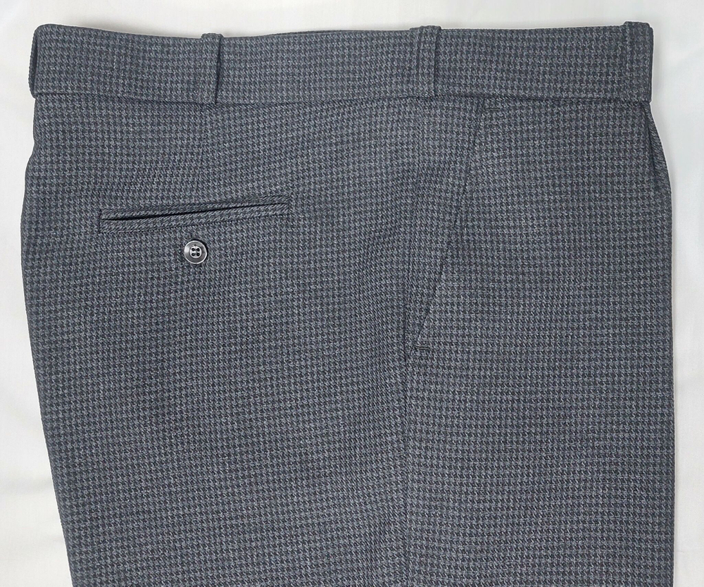 Брюки мужские классические зимние клетка серая 52