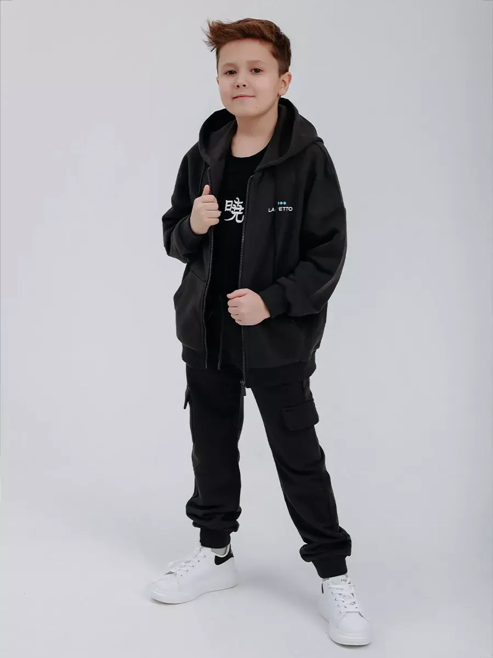 Костюм для мальчика в школу, худи и брюки