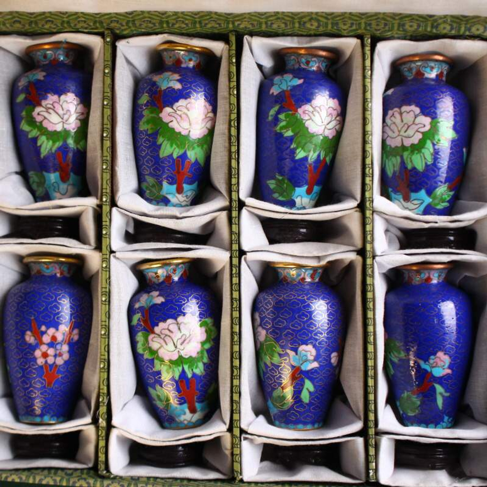 Коллекционный комплект ваз «Пионы» в оригинальной коробке