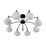 8273/8C NEOCLASSI LN26 041 черный/серый/белый, металл/керамика/стекло Люстра потолочная Е14 8*40W 220V GLORIYA