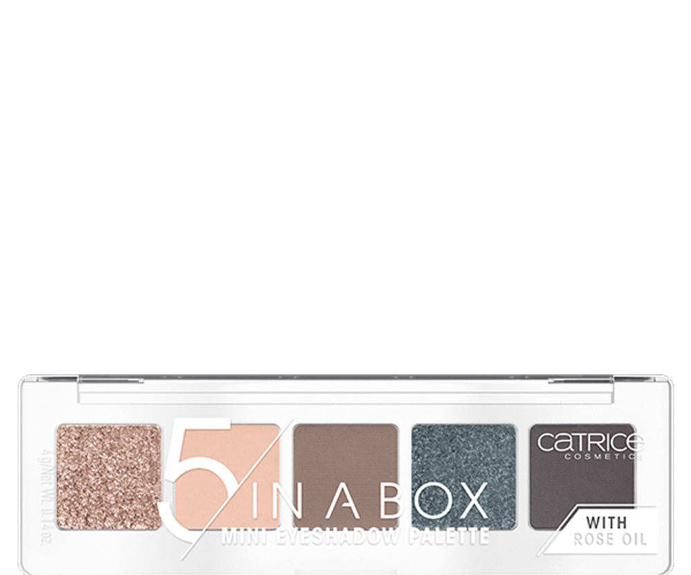 Мини-палетка теней для век CATRICE 5 in A Box Mini Eyeshadow Palette - 040 Modern Smokey Look