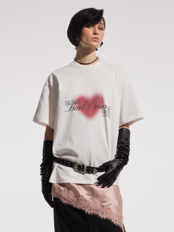 Футболка Bad omens, молочная