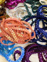 Тесьма пайетки (20 цветов по 2 м)