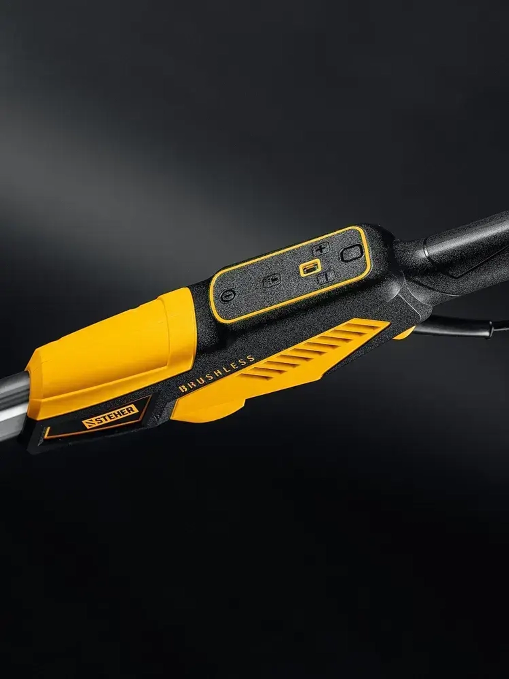 STEHER d225 мм, 500 Вт, подсветка, бесщеточная шлифовальная машина для стен (жираф), кейс (DWB-500)