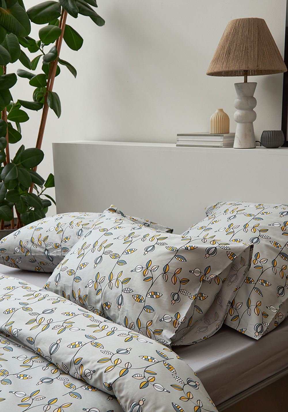 Набор наволочек "Ягоды тайги" из премиального сатина из коллекции russian north, 50х70 см