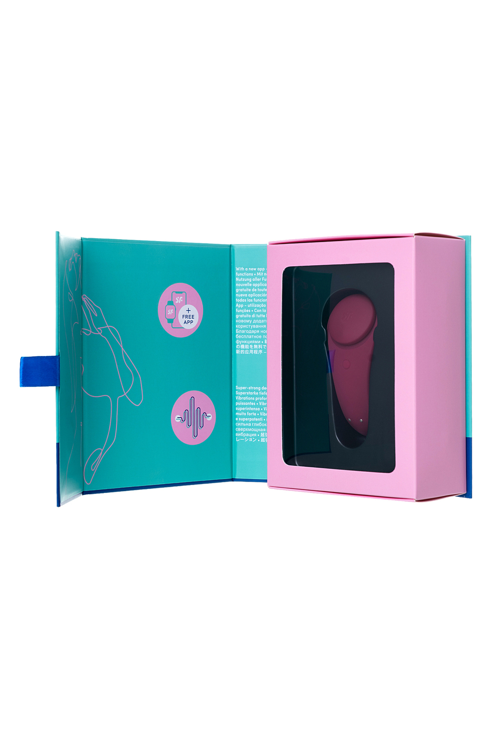 Бесшумный вибромассажер в трусики Satisfyer Sexy Secret 10 режимов красный