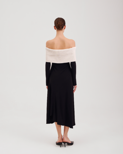 платье Dami (Дами) (комбинированное хомут, низ трикотаж)