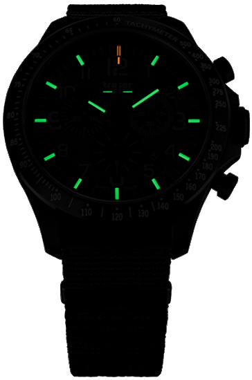 Швейцарские тактические часы Traser P67 Officer Chrono Black 109465