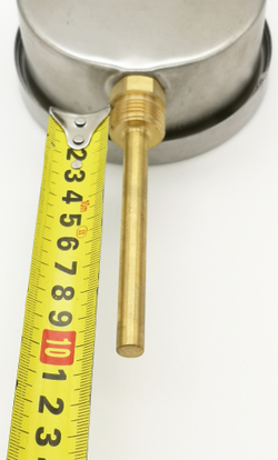 Термометр биметаллический  БТ-52.211 (0+160) 100мм, G1/2, 1.5, радиальный, показывающий