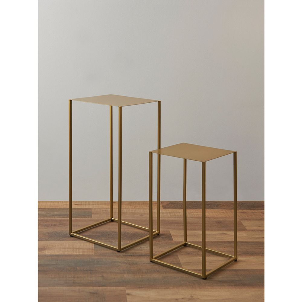 Набор из 2-х столиков Mayen Gold, золотистые