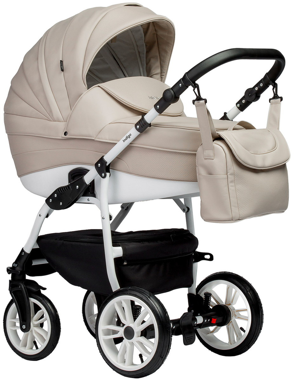 Детская коляска Indigo Indigo Special New 3 в 1 с автокреслом Avionaut Cosmo Beige Is07 св.бежевый