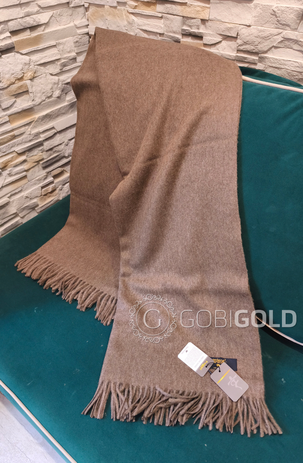 Плед из пуха яка 130x170 см. (ERDENET) - коричневый