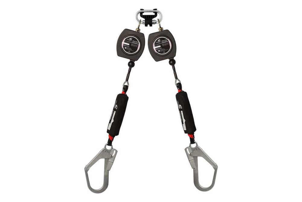 Двухплечевое средство индивидуальной защиты втягивающего типа VENTO "НВ-02 трос" с карабином "Стальной Монтажный"
