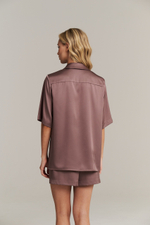 Пижамная рубашка из шелка