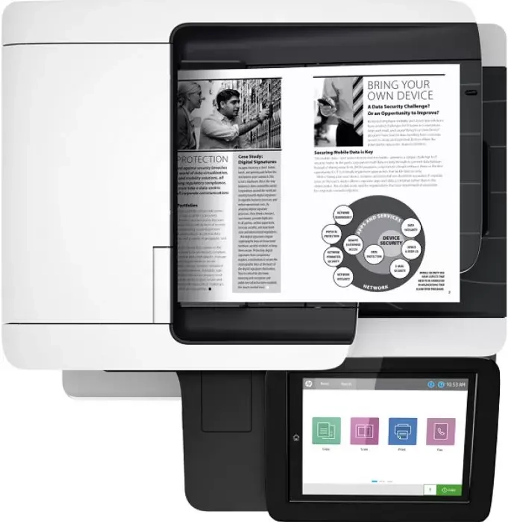 МФУ лазерное черно-белое HP LaserJet Enterprise MFP M528dn