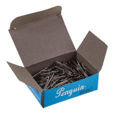 Скрепки треугольные 25мм 100 шт в картонной коробке