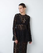 Топ из кружева Рьешар Мареско черный