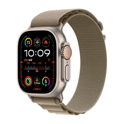 Умные часы Apple Watch Ultra 2 GPS + Cellular, 49mm, Alpine Loop S, Olive (Оливковый)