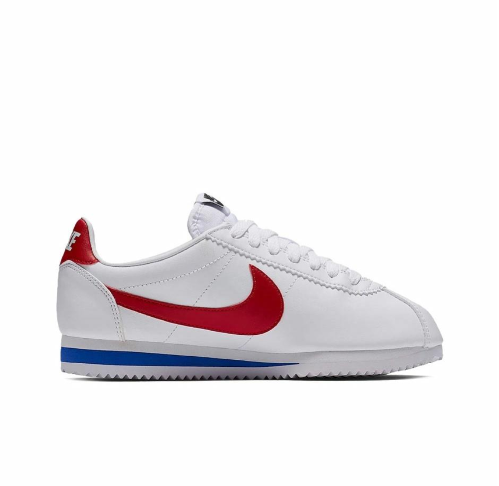 Женские кроссовки Nike Cortez Leather 'White Red' 807471-103