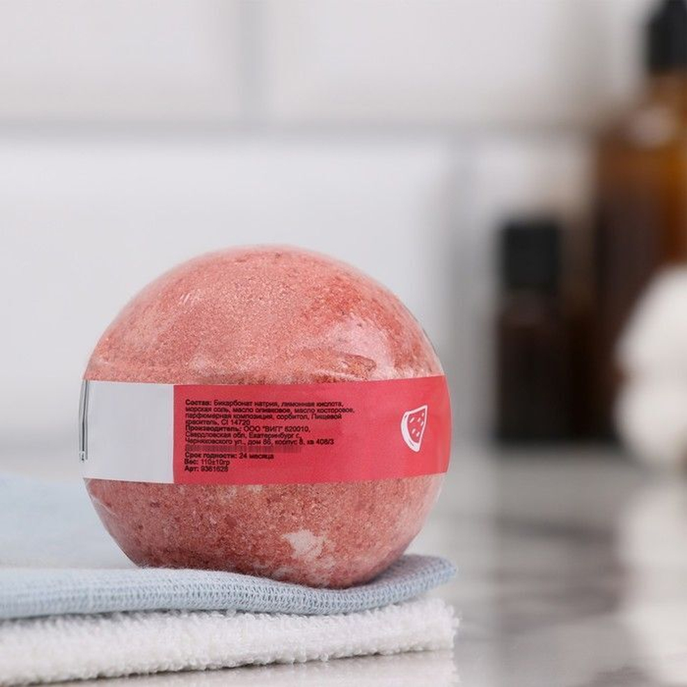 Бомбочка для ванны Арбуз - 110 гр. (Цвет: не задано)