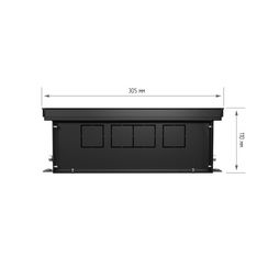 Конвектор внутрипольный Royal Thermo ATRIUM TURBO-110/300/1700-DG-U-BL