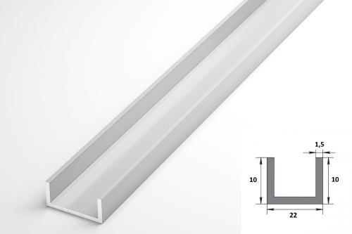 Швеллер Лука 10*22*10*1,5 Шв 05.2000.500 без окраса