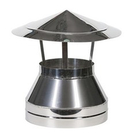 Зонт-оголовок 80-180 толщина металла 0,5-0,5 нержавеющая сталь-оцинкованная сталь