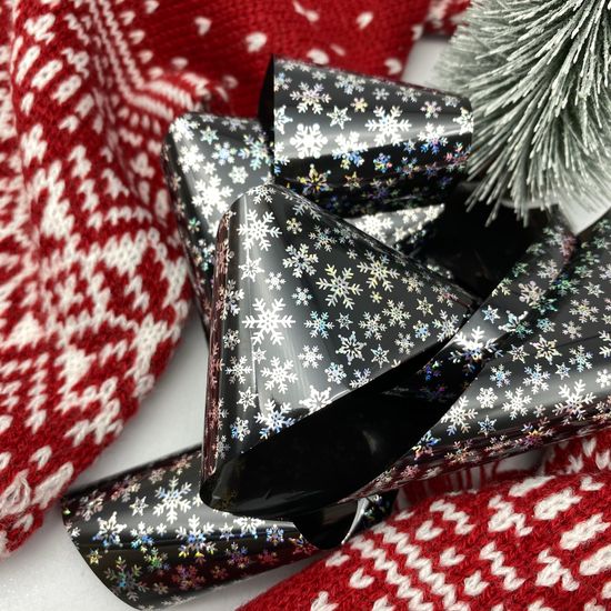 Фольга для дизайна новогодняя №25