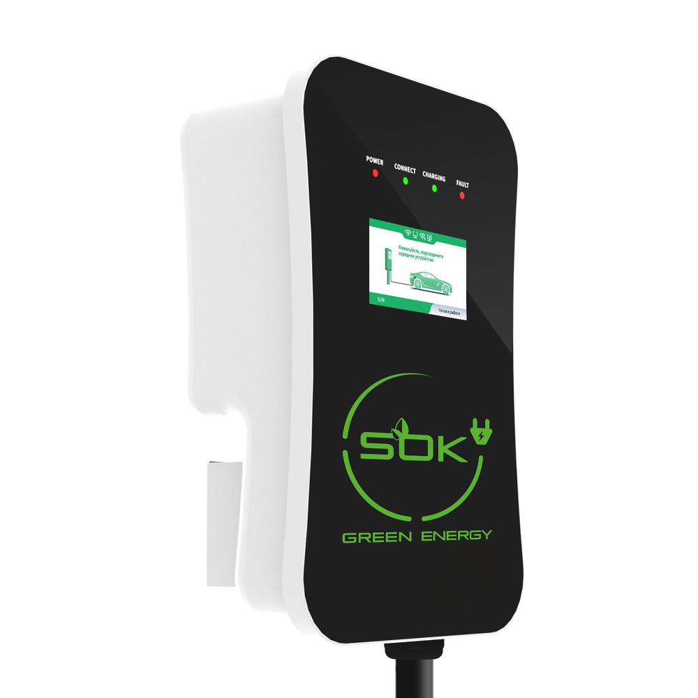 Зарядная станция S'OK Green Energy M3W Series Wallbox EV Charger, 1 фаза, 7 кВт, 32А/220В (SM3W10732542-0) - 3