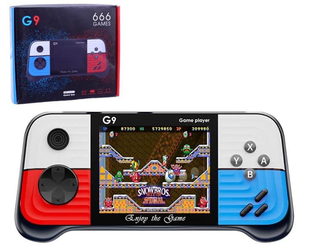 Игровая консоль Game Box G9 660 игр 8bit (красно-синий)
