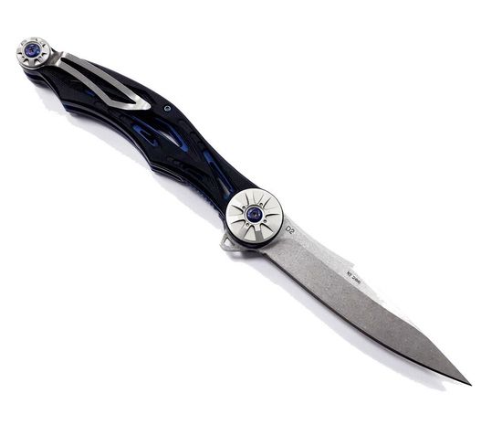 Складной нож тактический Reptilian Мото 2-1 c клинком из стали D2, рукоять G10